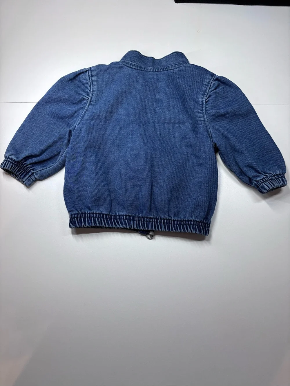 Carter's Blue Denim Jacket with Pink Rose Embroidery Size 6M